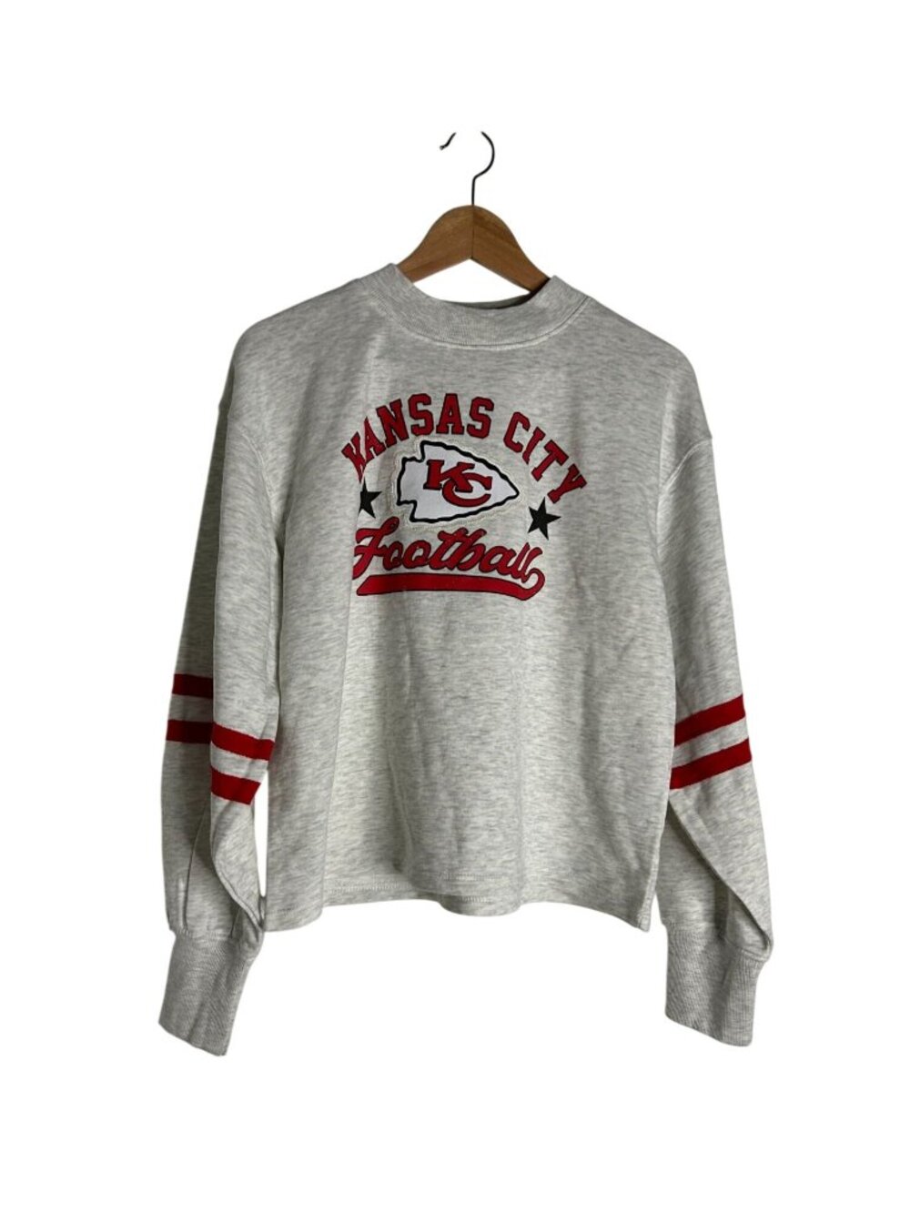 NWT Kansas City Chiefs Women's Medium Long Sleeve Crewneck Sweatshirt MSRP $44.9